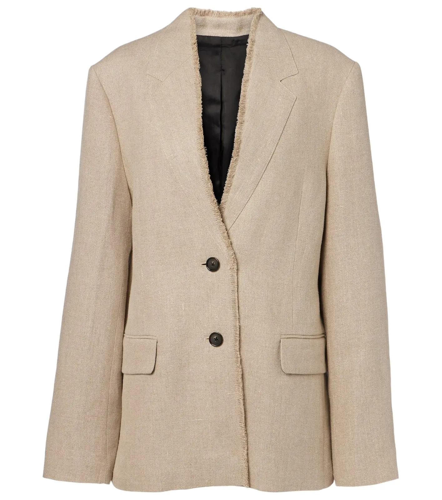 Frayed linen blazer Frayed linen blazer