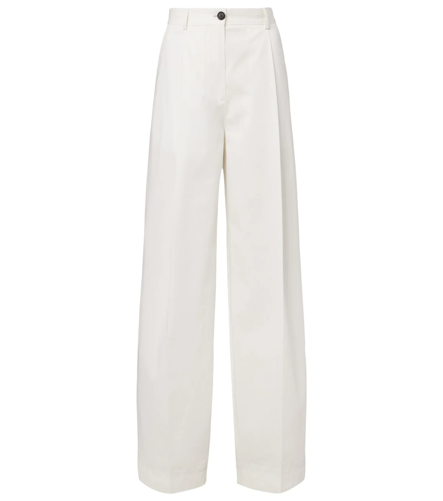 Pleated cotton wide-leg pants Pleated cotton wide-leg pants