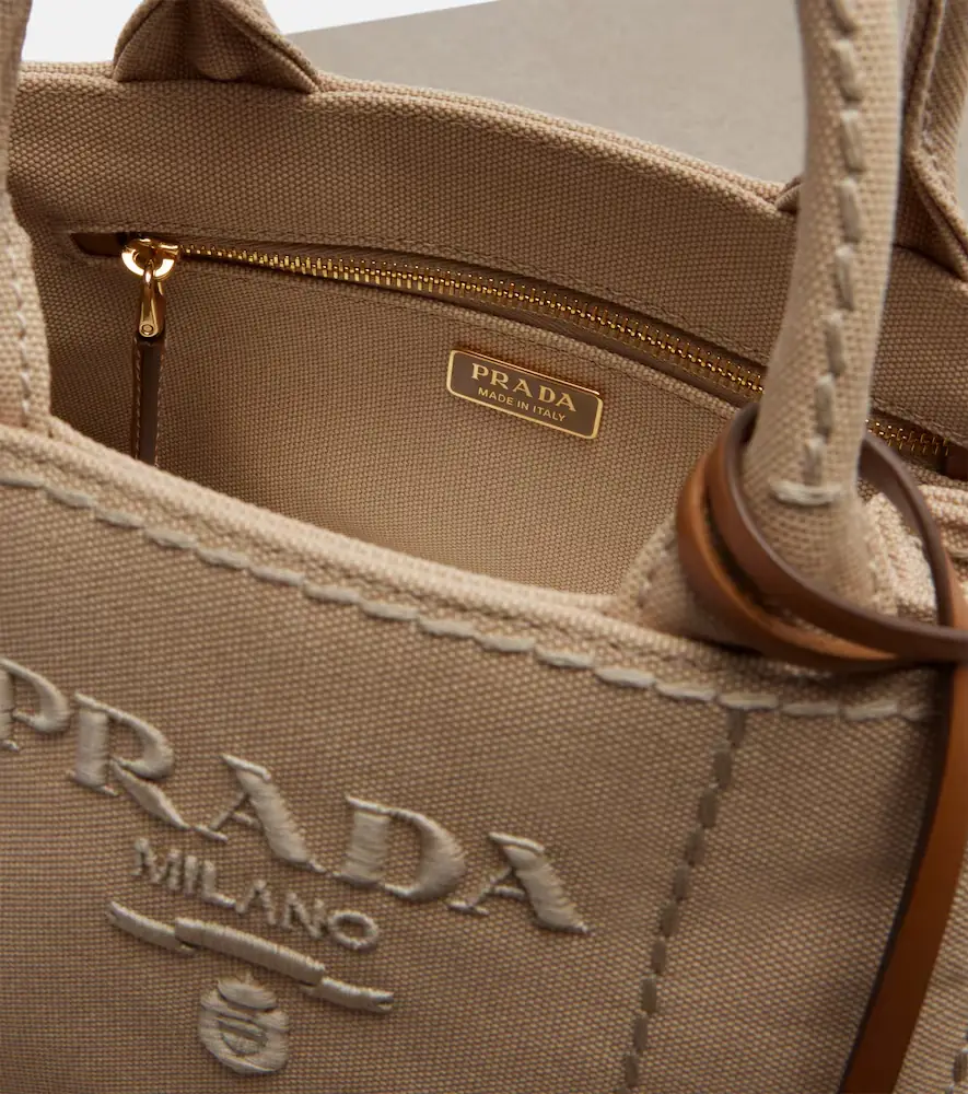 Prada Jardinière Mini canvas top-handle bag | Thumbnail 4 Prada Jardinière Mini canvas top-handle bag | Thumbnail 4