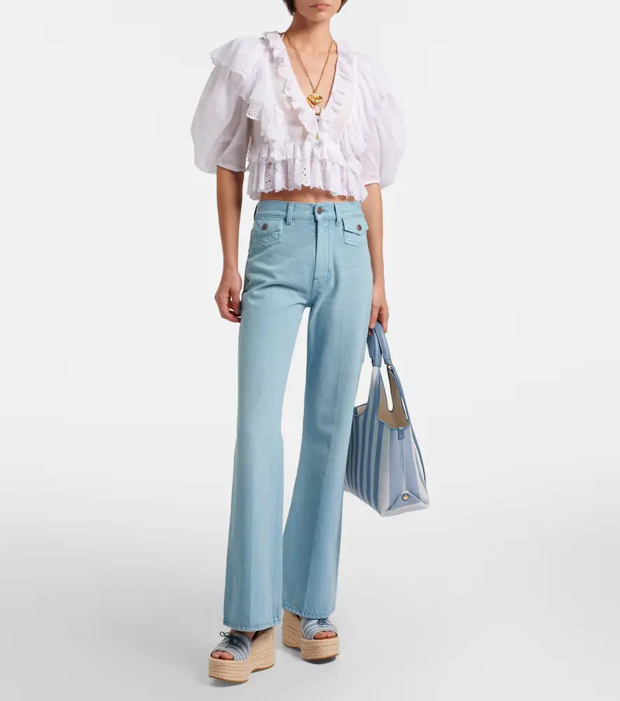 Chloe Chloé Isla striped canvas espadrille wedges | Thumbnail 5 Chloe Chloé Isla striped canvas espadrille wedges | Thumbnail 5