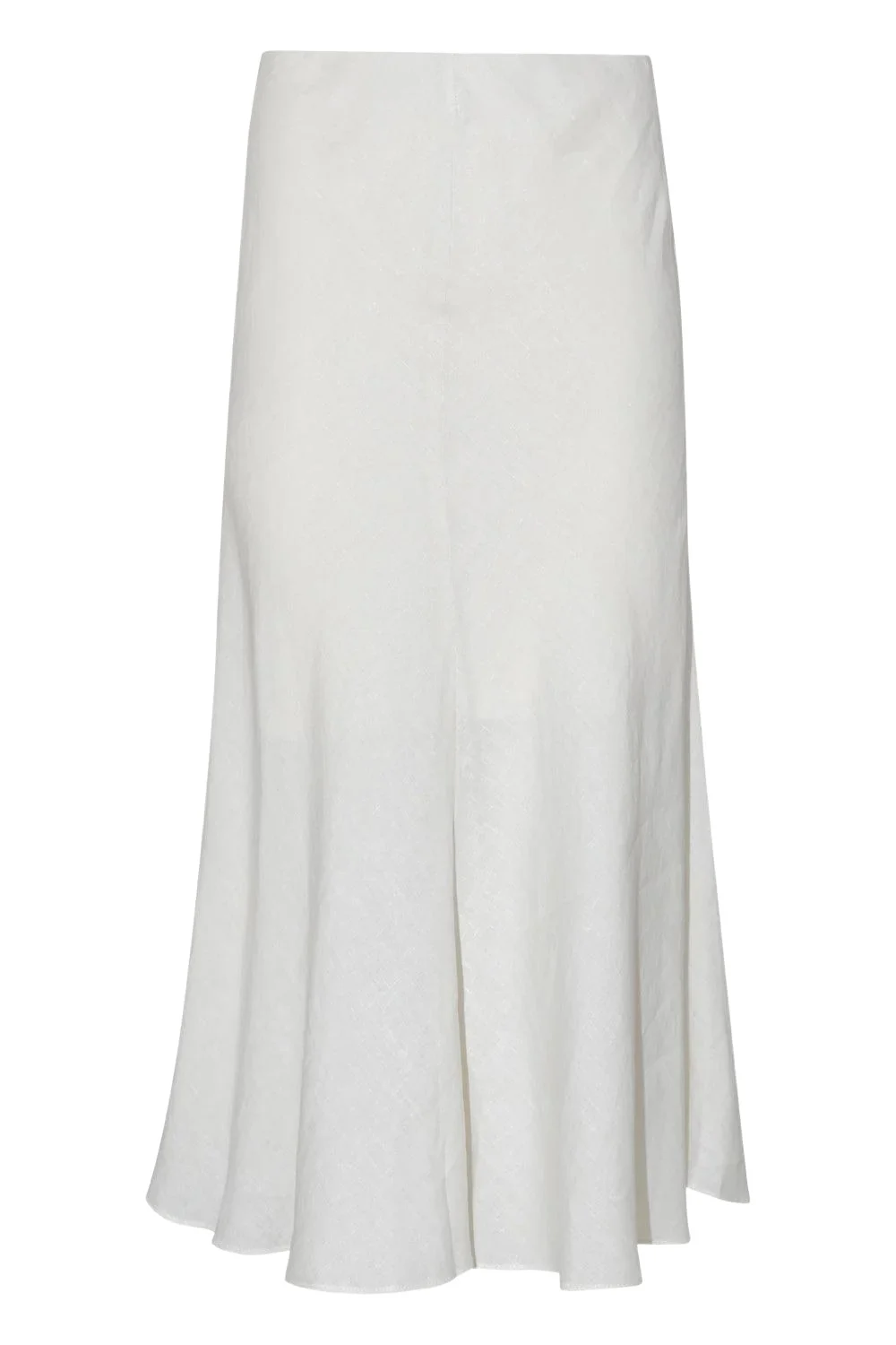 Fit And Flare Midi Skirt - Coconut Milk