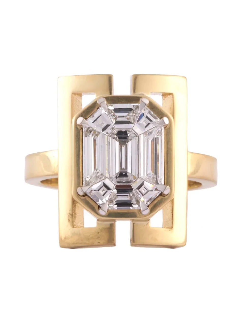 Sylva & Cie Mosaic Diamond Ring