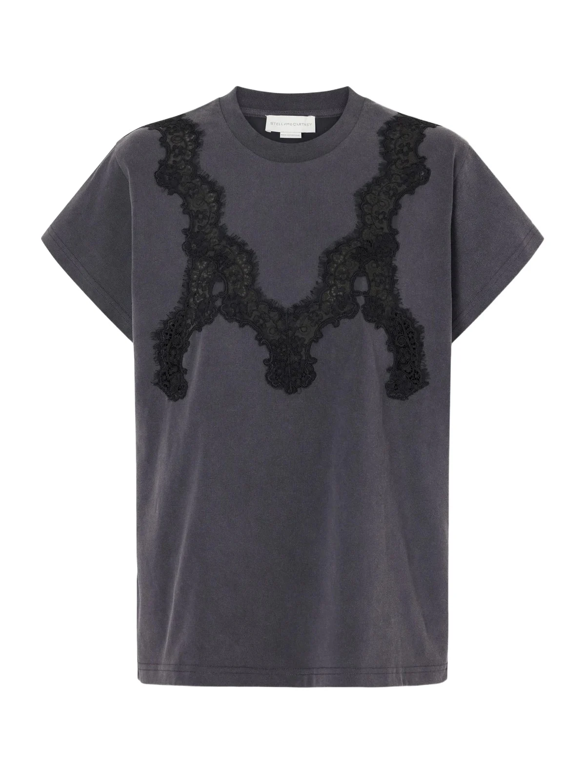 Lace-trimmed Cotton-jersey T-shirt Lace-trimmed Cotton-jersey T-shirt