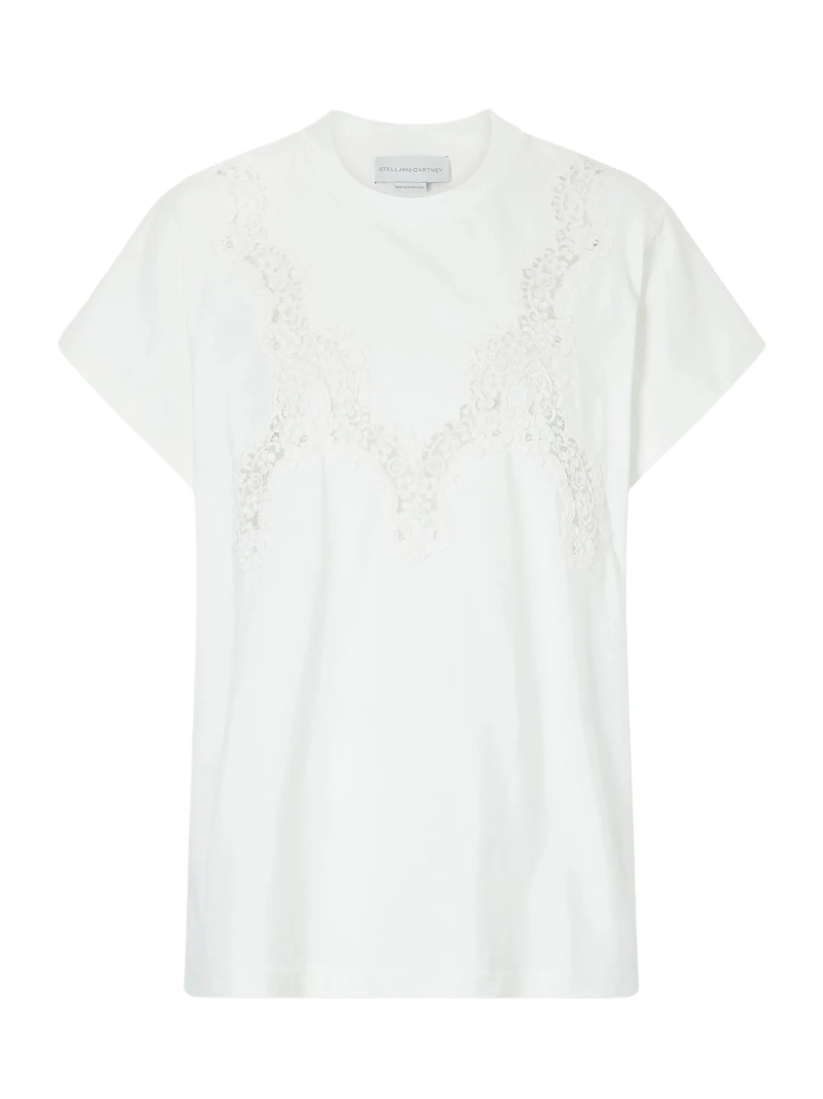 Lace-trimmed Cotton-jersey T-shirt Lace-trimmed Cotton-jersey T-shirt