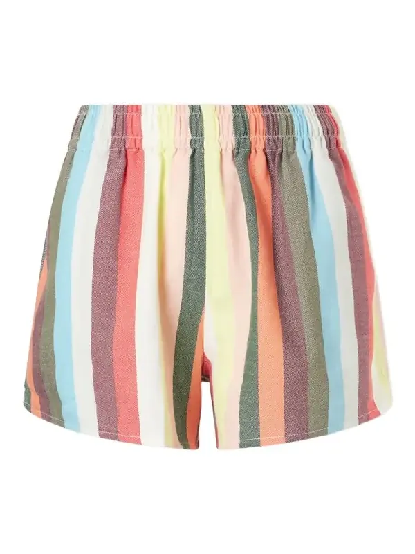 Striped Cotton Shorts Striped Cotton Shorts