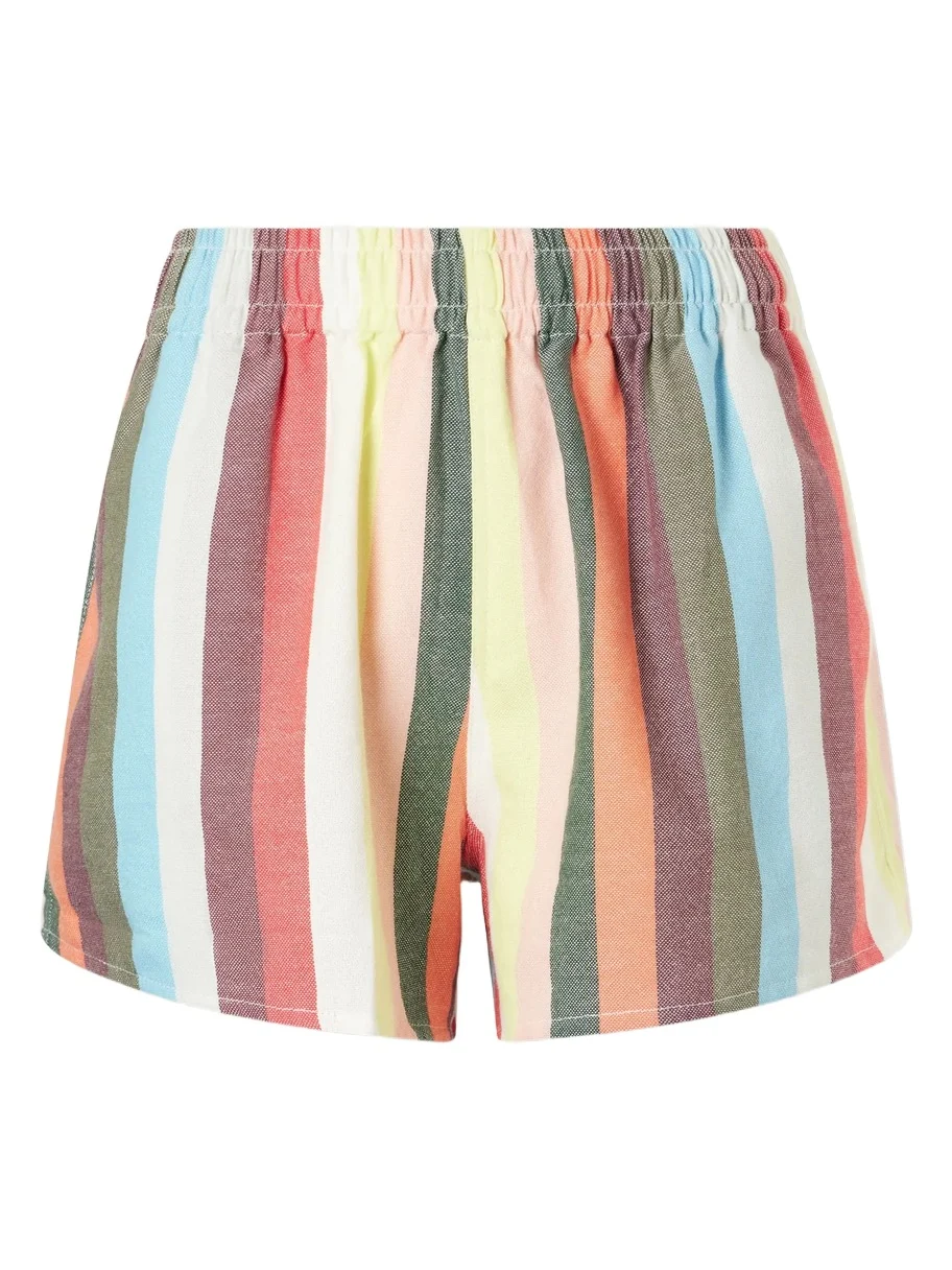 Striped Cotton Shorts Striped Cotton Shorts