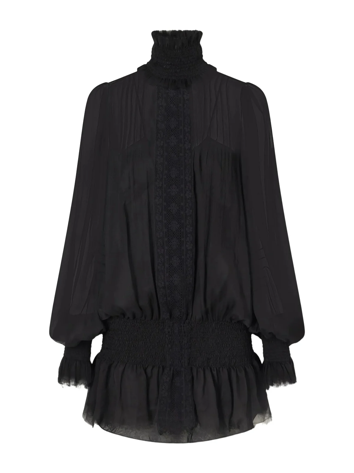 Drama Of Exile Silk-crepon Mini Dress Drama Of Exile Silk-crepon Mini Dress