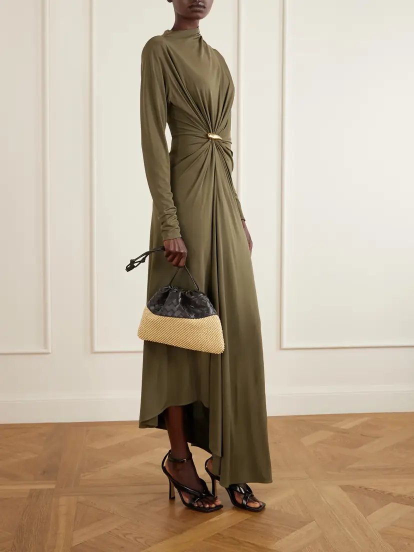 Bottega Veneta Dustbag Medium Intrecciato Leather And Raffia Clutch | Thumbnail 3 Bottega Veneta Dustbag Medium Intrecciato Leather And Raffia Clutch | Thumbnail 3