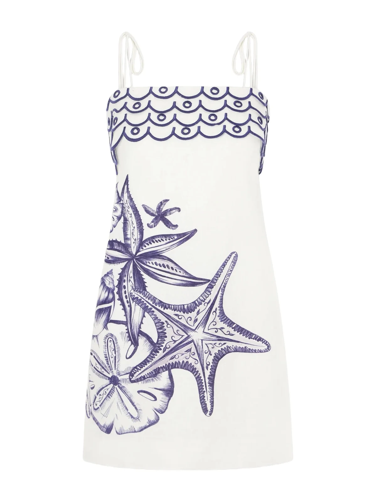 Coast Stars Printed Linen Midi Dress Coast Stars Printed Linen Midi Dress