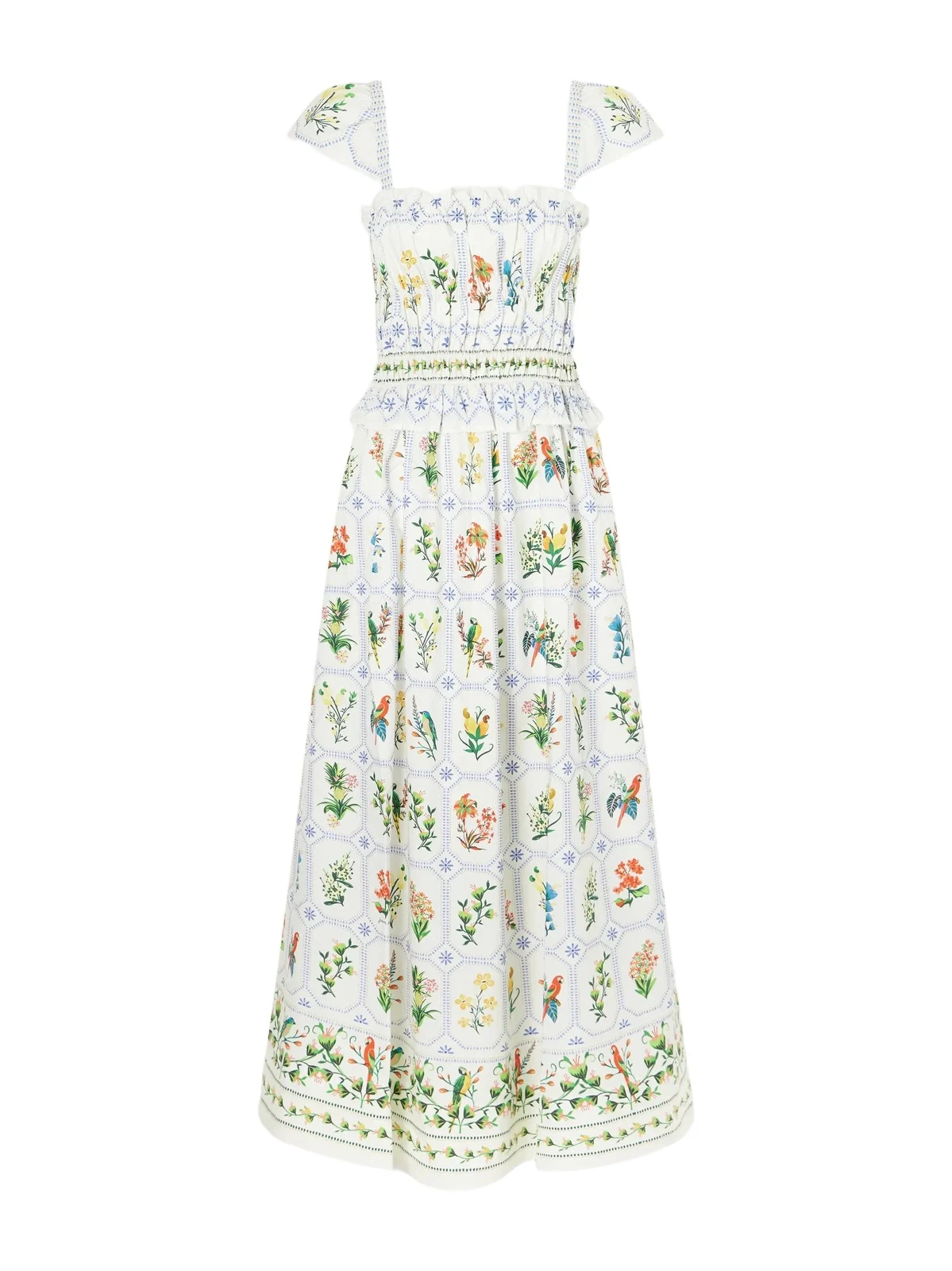 Tropical Porcelain Printed Cotton-poplin Maxi Dress Tropical Porcelain Printed Cotton-poplin Maxi Dress
