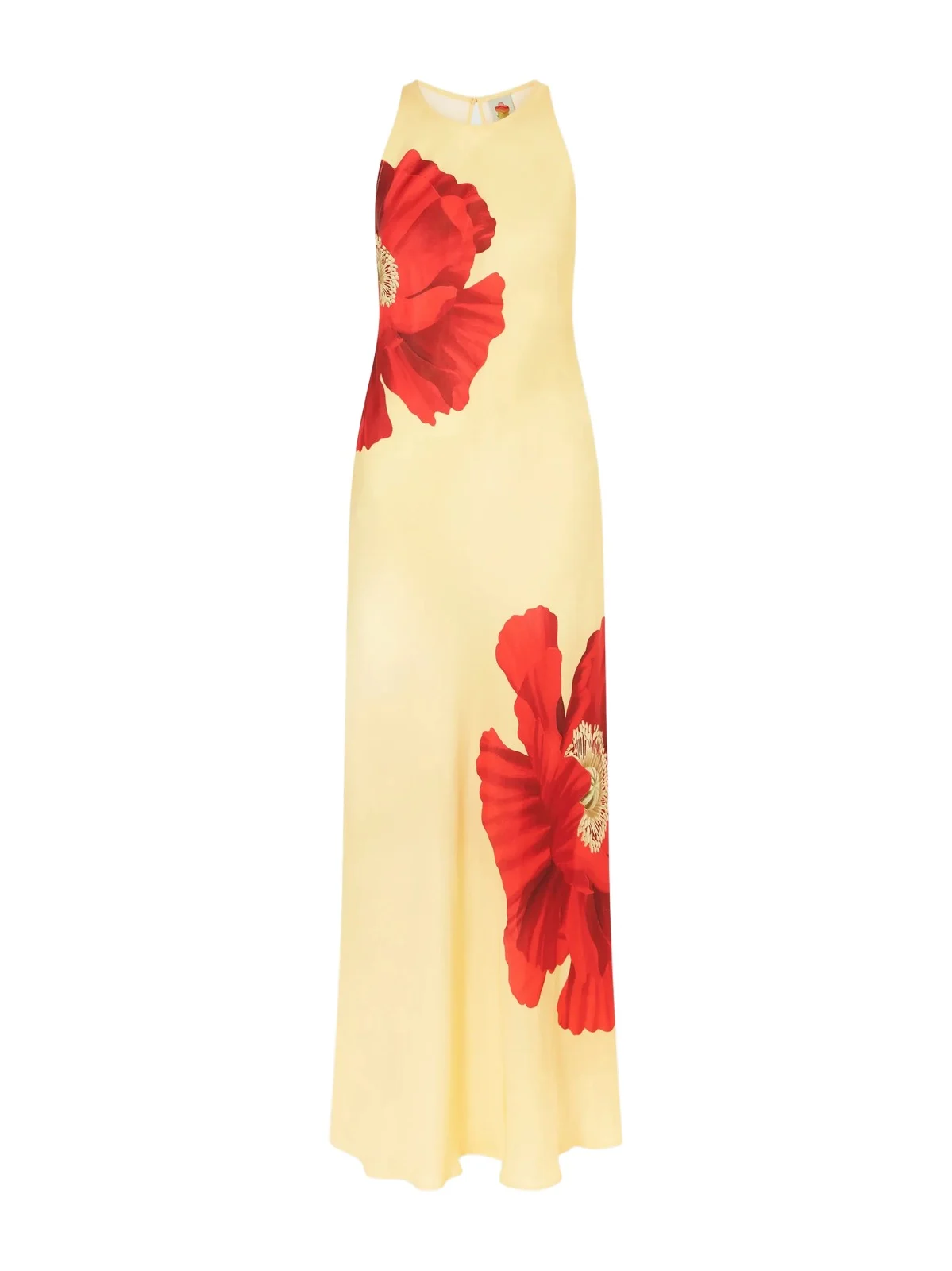 Floral-print Satin Maxi Dress Floral-print Satin Maxi Dress