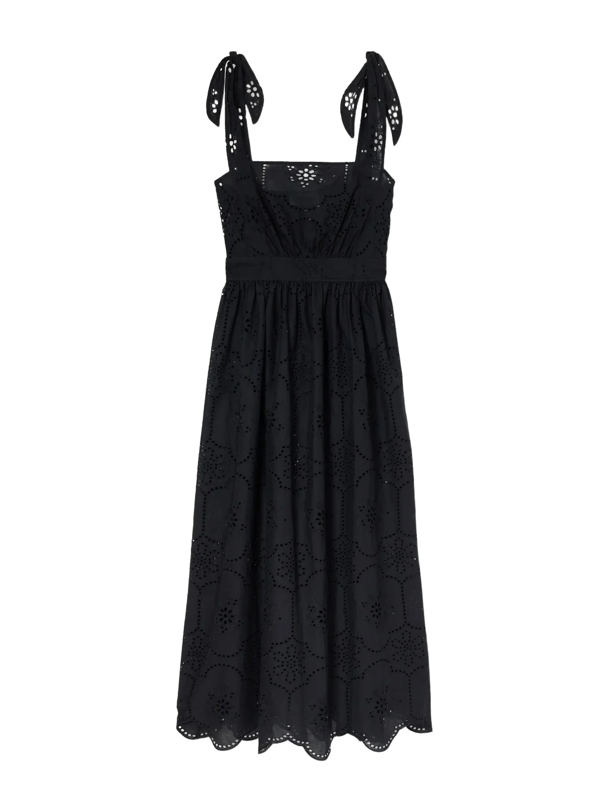 Broderie Apron Broderie Anglaise Cotton Midi Dress Broderie Apron Broderie Anglaise Cotton Midi Dress