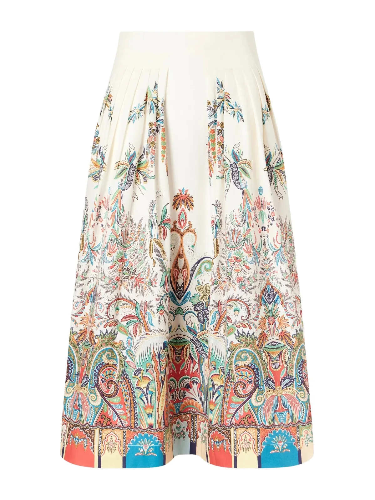Paisley-print Cotton-poplin Midi Skirt Paisley-print Cotton-poplin Midi Skirt