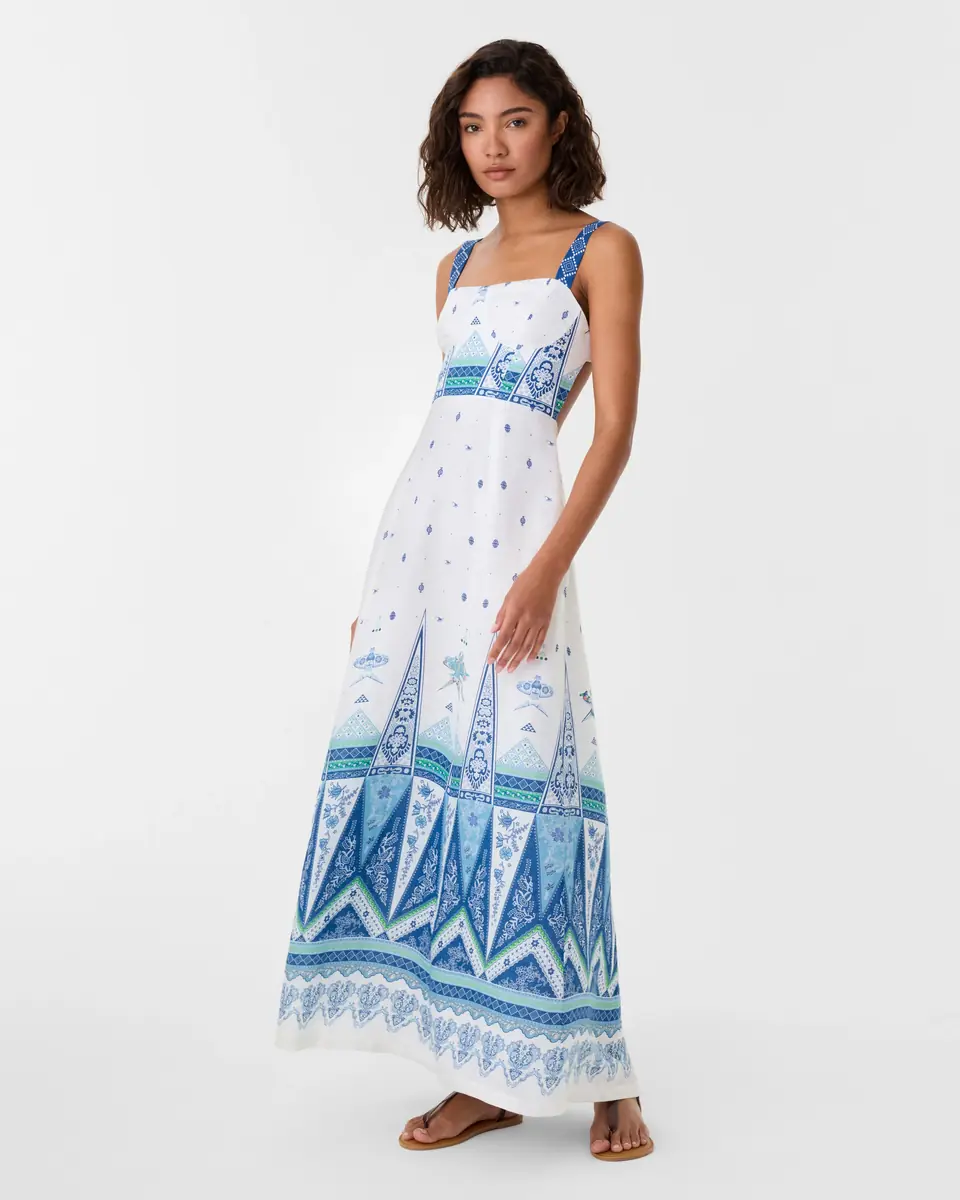 Emporio Sirenuse Azzurra Dress in Kites Print | Thumbnail 2 Emporio Sirenuse Azzurra Dress in Kites Print | Thumbnail 2