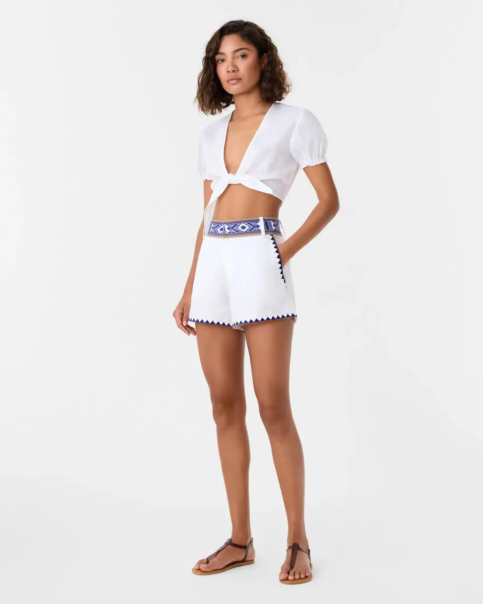Emporio Sirenuse Shorts in Blue Horizon Print | Thumbnail 2