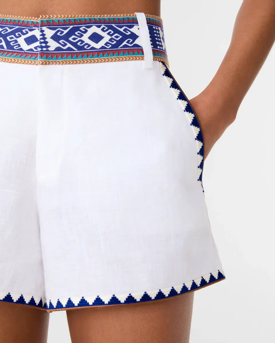 Emporio Sirenuse Shorts in Blue Horizon Print | Thumbnail 3