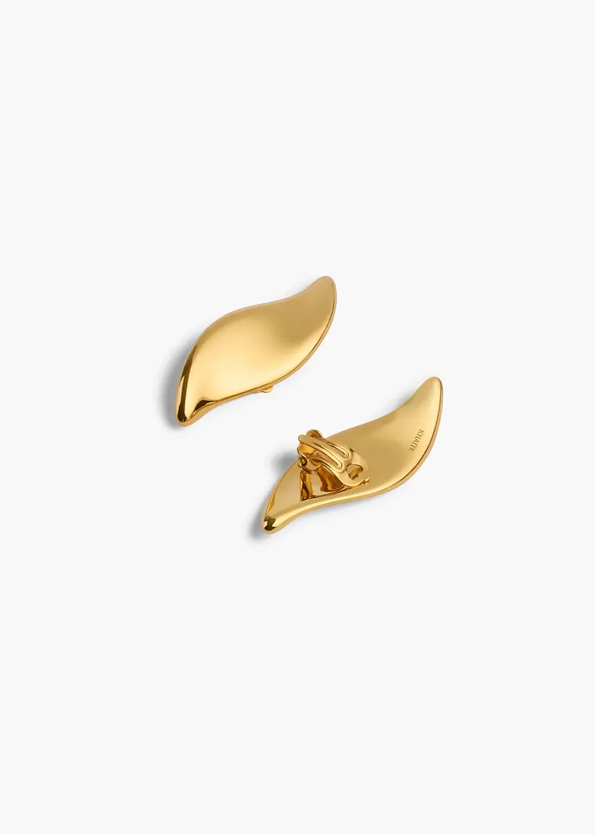 Khaite Leaf Earrings In Gold | Thumbnail 2 Khaite Leaf Earrings In Gold | Thumbnail 2