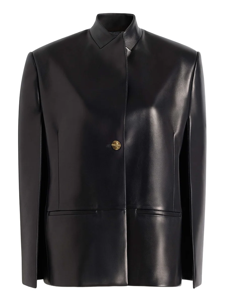 Khaite Dolso Jacket In Black Leather