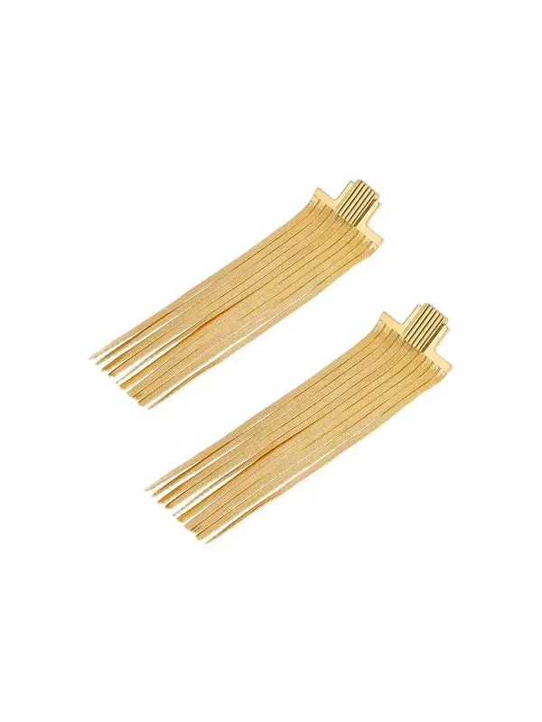 Khaite Empire Snake Chain Earrings In Gold