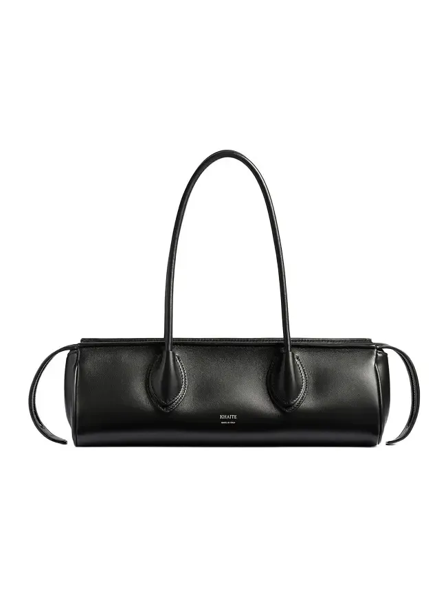 Donna Shoulder Bag In Black Leather