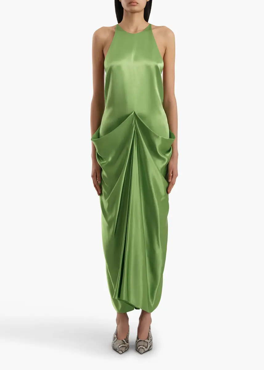 Khaite Kent Dress In Absinthe | Thumbnail 2