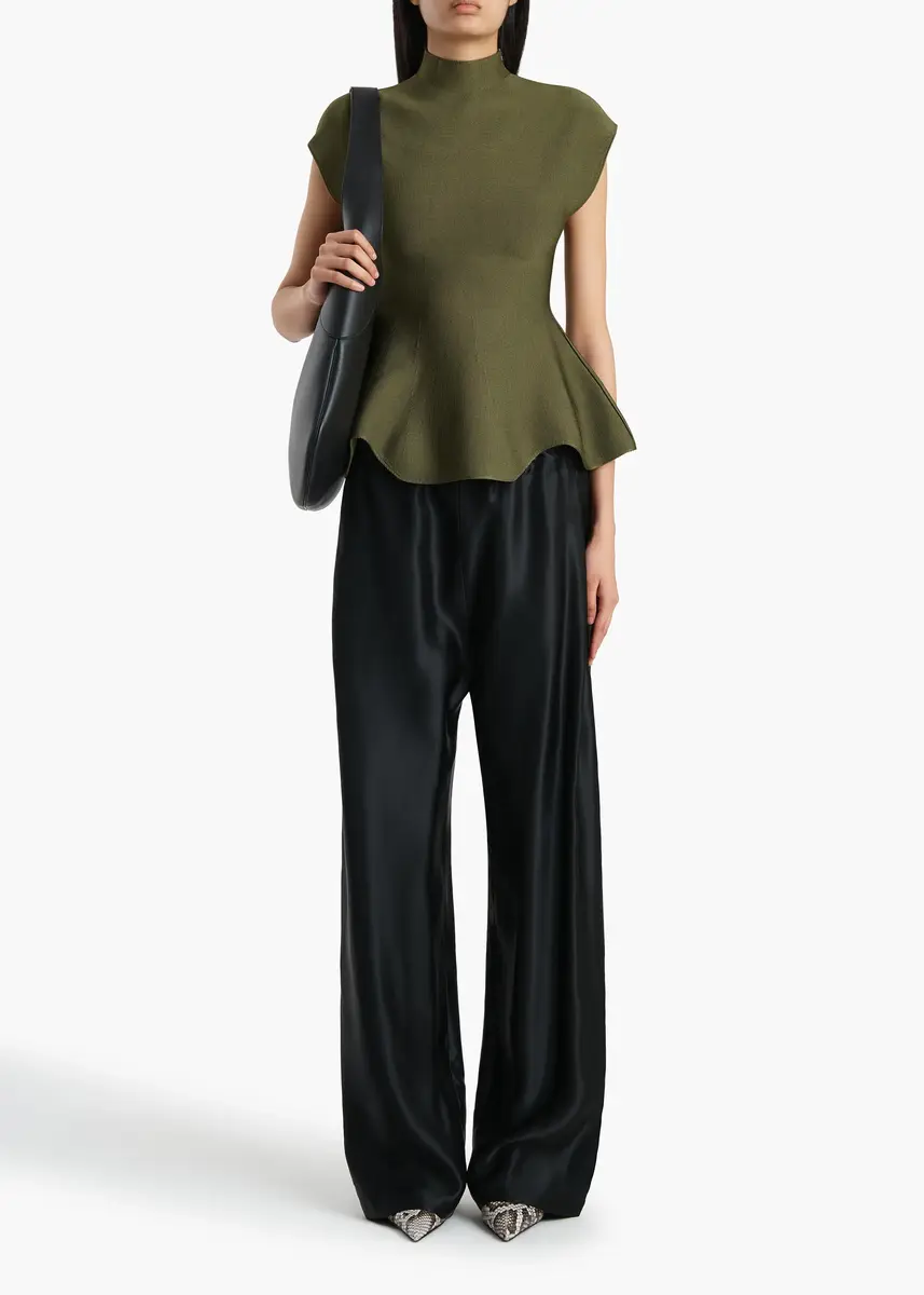Khaite Andra Top In Olive | Thumbnail 2 Khaite Andra Top In Olive | Thumbnail 2