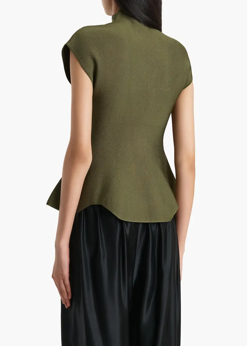 Khaite Andra Top In Olive | Thumbnail 4 Khaite Andra Top In Olive | Thumbnail 4