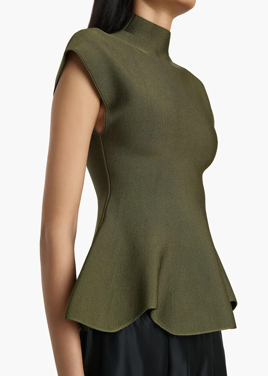 Khaite Andra Top In Olive | Thumbnail 6 Khaite Andra Top In Olive | Thumbnail 6