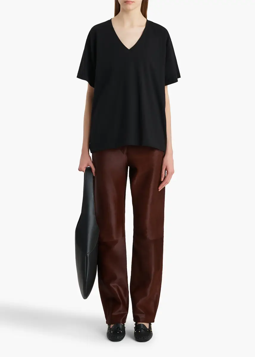 Khaite Linda T-Shirt In Black | Thumbnail 2 Khaite Linda T-Shirt In Black | Thumbnail 2