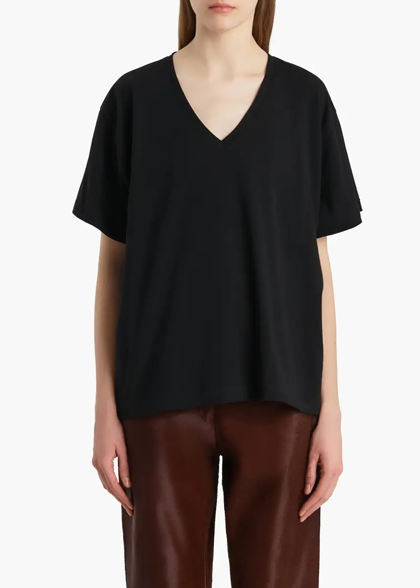 Khaite Linda T-Shirt In Black | Thumbnail 3 Khaite Linda T-Shirt In Black | Thumbnail 3