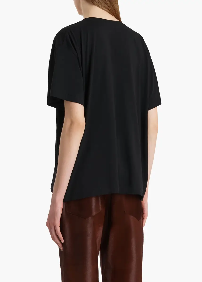 Khaite Linda T-Shirt In Black | Thumbnail 4 Khaite Linda T-Shirt In Black | Thumbnail 4