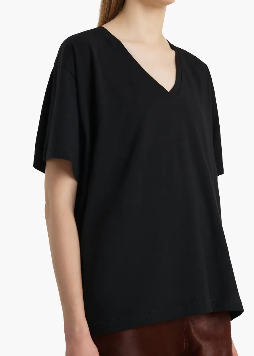Khaite Linda T-Shirt In Black | Thumbnail 5 Khaite Linda T-Shirt In Black | Thumbnail 5