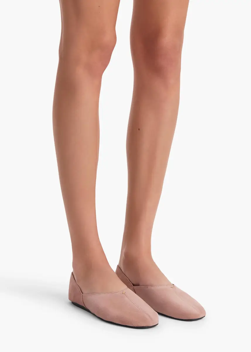 Khaite Jane Flat In Dusty Pink Suede | Thumbnail 4 Khaite Jane Flat In Dusty Pink Suede | Thumbnail 4