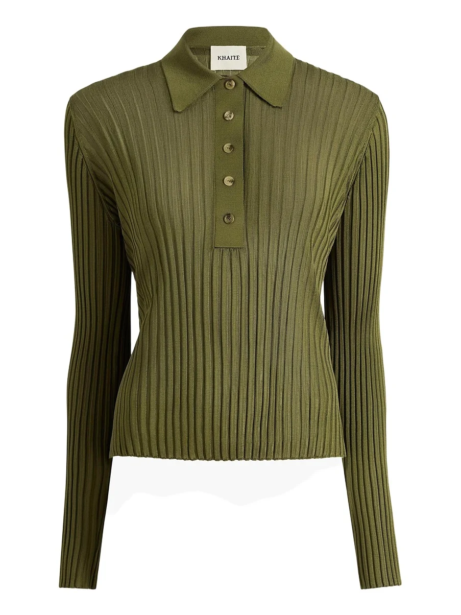 Khaite Vin Top In Olive
