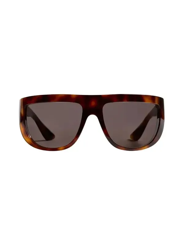 Khaite X Oliver Peoples 1974C In Dark Mahogany And