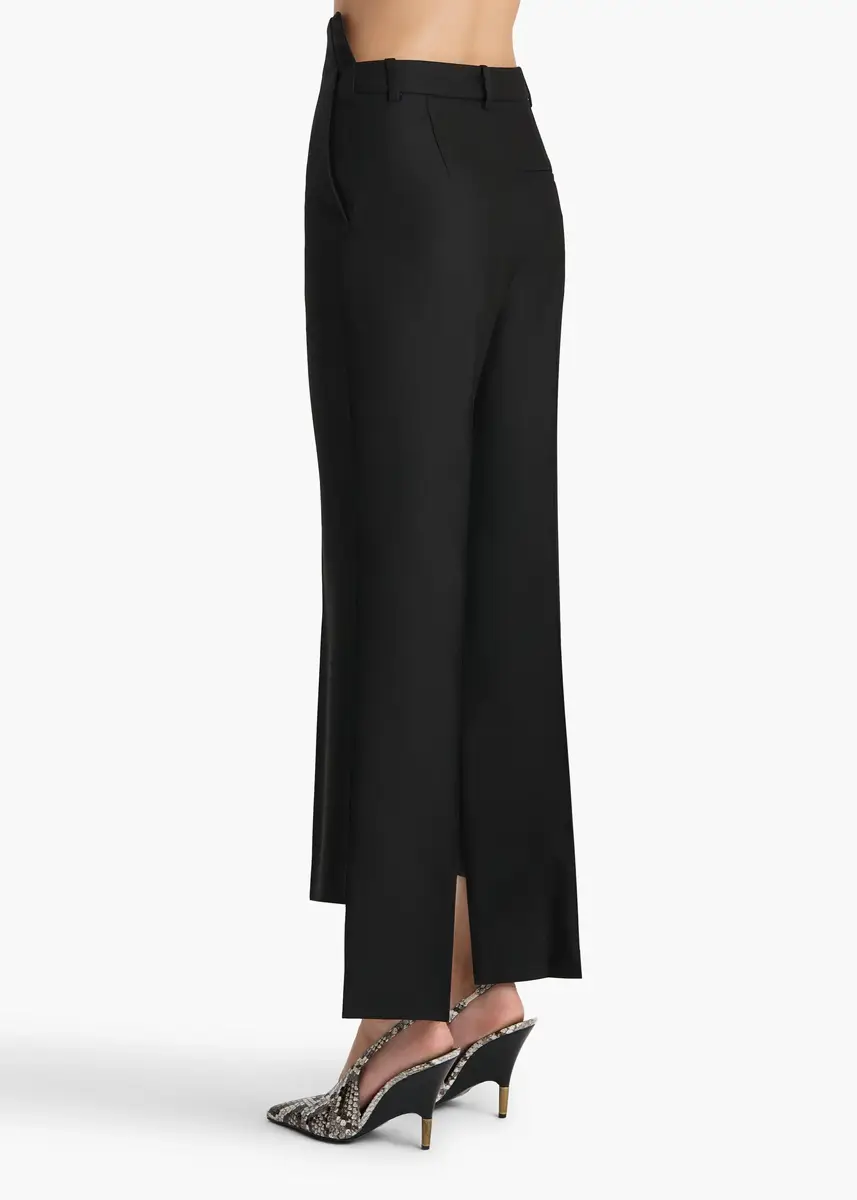 Khaite Rae Pant In Black Wool Silk | Thumbnail 4