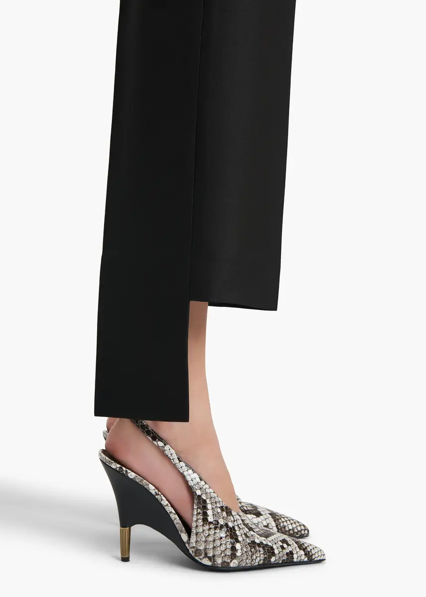 Khaite Rae Pant In Black Wool Silk | Thumbnail 5