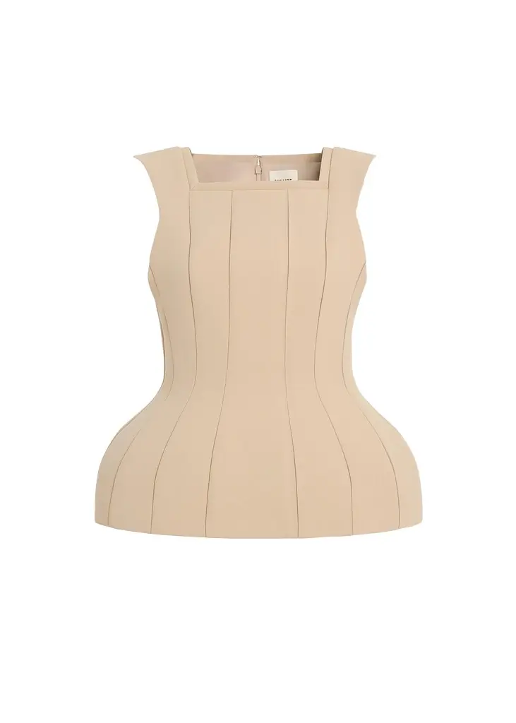 Khaite Dani Top In Tea Stain | Image 1 Khaite Dani Top In Tea Stain | Image 1