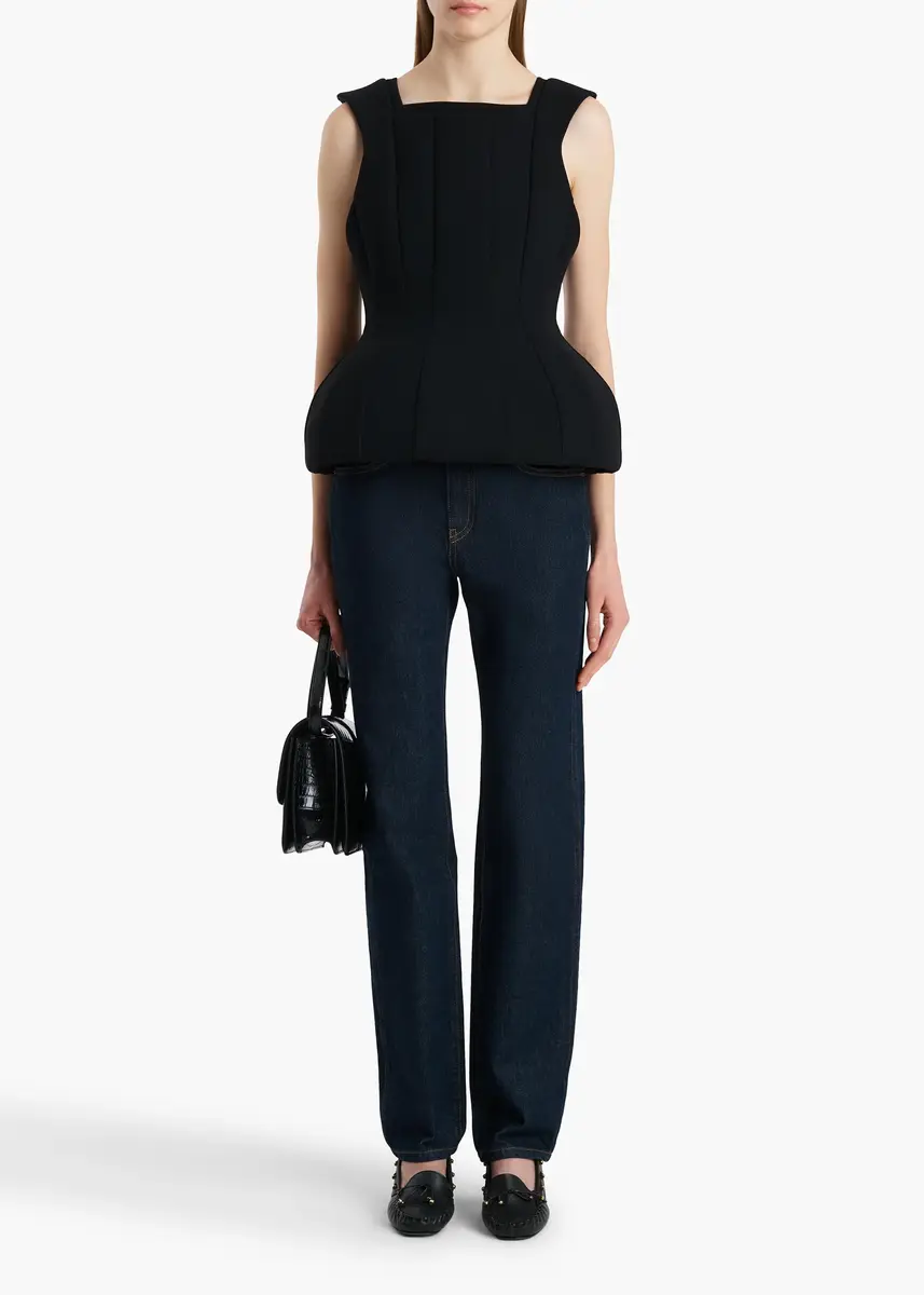 Khaite Dani Top In Black | Thumbnail 2 Khaite Dani Top In Black | Thumbnail 2