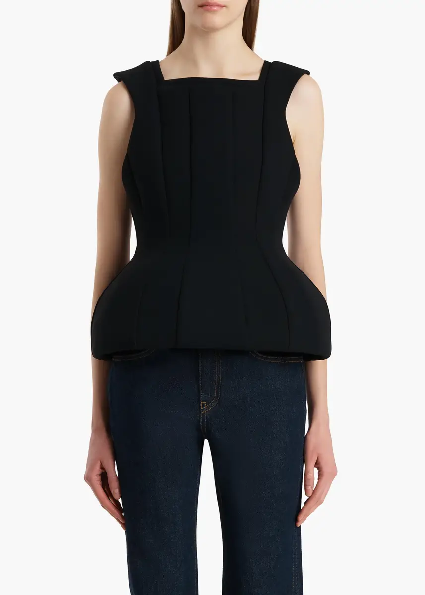 Khaite Dani Top In Black | Thumbnail 3 Khaite Dani Top In Black | Thumbnail 3