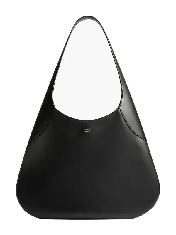 Large Joan Hobo In Black Leather