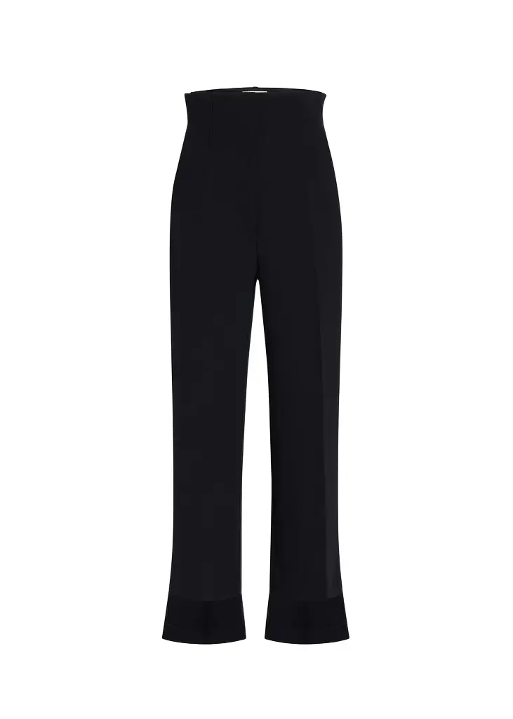Khaite Rae Pant In Black Crepe | Image 1 Khaite Rae Pant In Black Crepe | Image 1