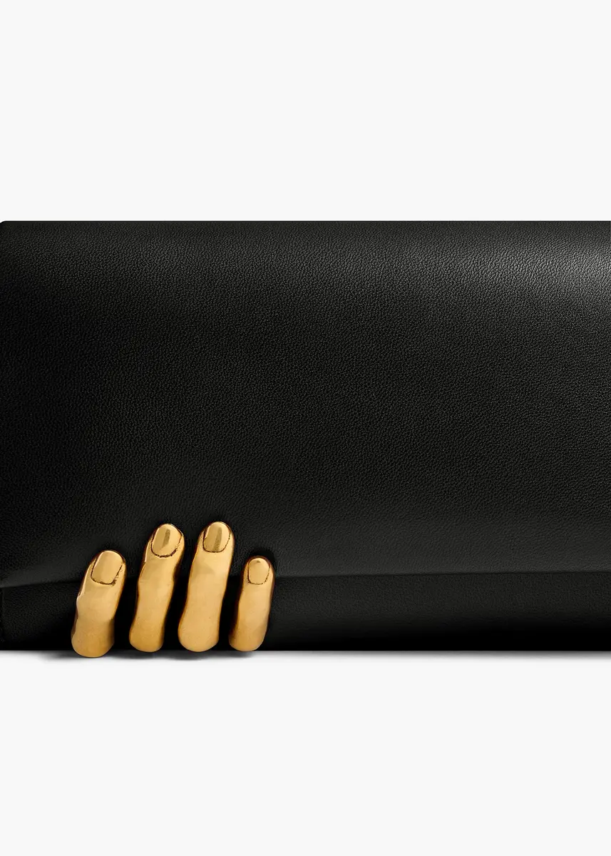 Khaite Sculpted Hand Clutch In Black Leather | Thumbnail 4 Khaite Sculpted Hand Clutch In Black Leather | Thumbnail 4