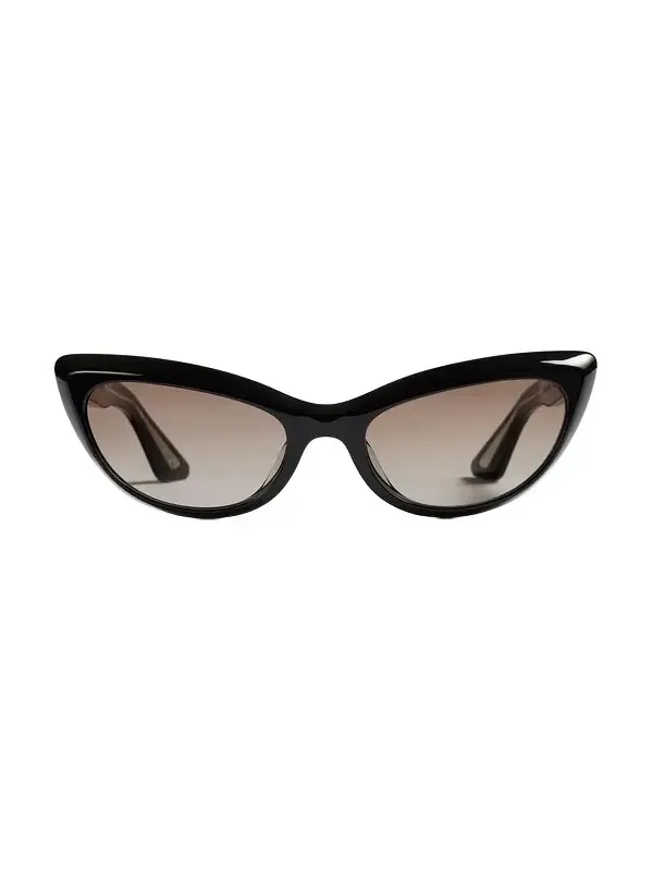 Khaite X Oliver Peoples 1963C In Black And Soft Tan Gradient Khaite X Oliver Peoples 1963C In Black And Soft Tan Gradient