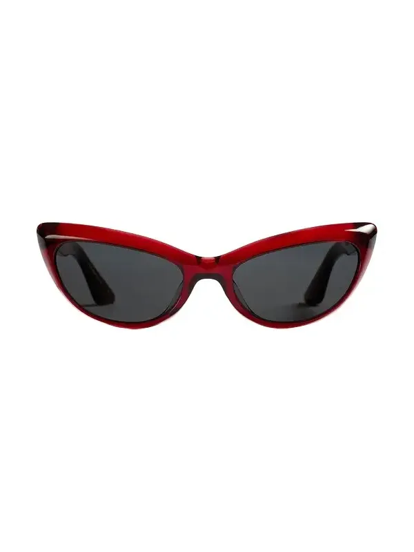 Khaite X Oliver Peoples 1963C In Dark Red And Grey Khaite X Oliver Peoples 1963C In Dark Red And Grey
