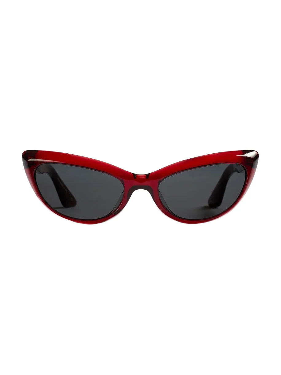 Khaite X Oliver Peoples 1963C In Dark Red And Grey Khaite X Oliver Peoples 1963C In Dark Red And Grey