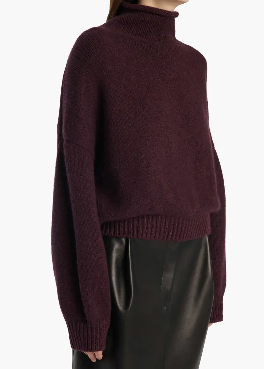 Khaite Juniper Sweater In Plum | Thumbnail 5 Khaite Juniper Sweater In Plum | Thumbnail 5