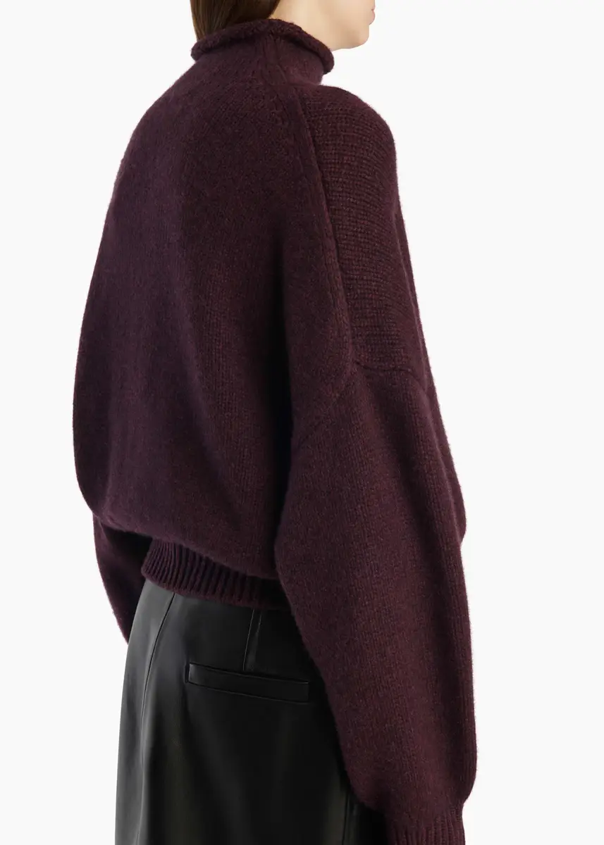 Khaite Juniper Sweater In Plum | Thumbnail 6 Khaite Juniper Sweater In Plum | Thumbnail 6