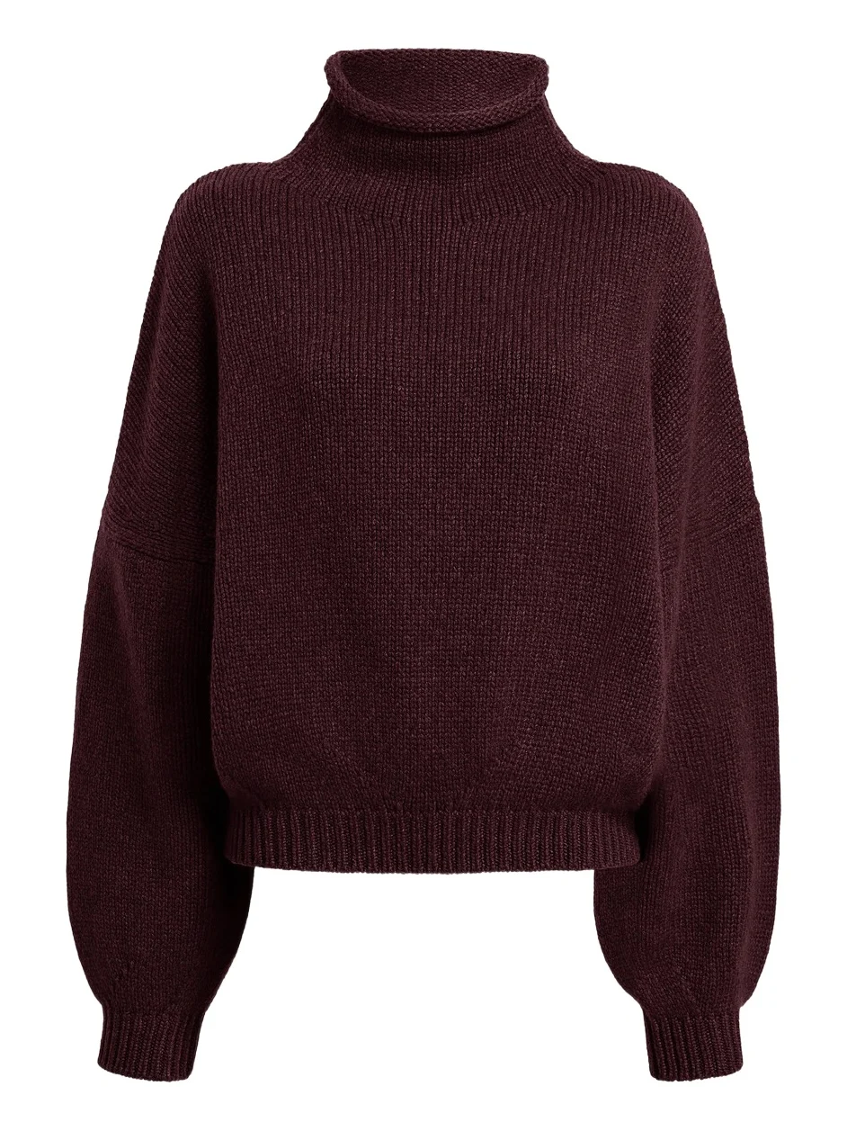 Khaite Juniper Sweater In Plum