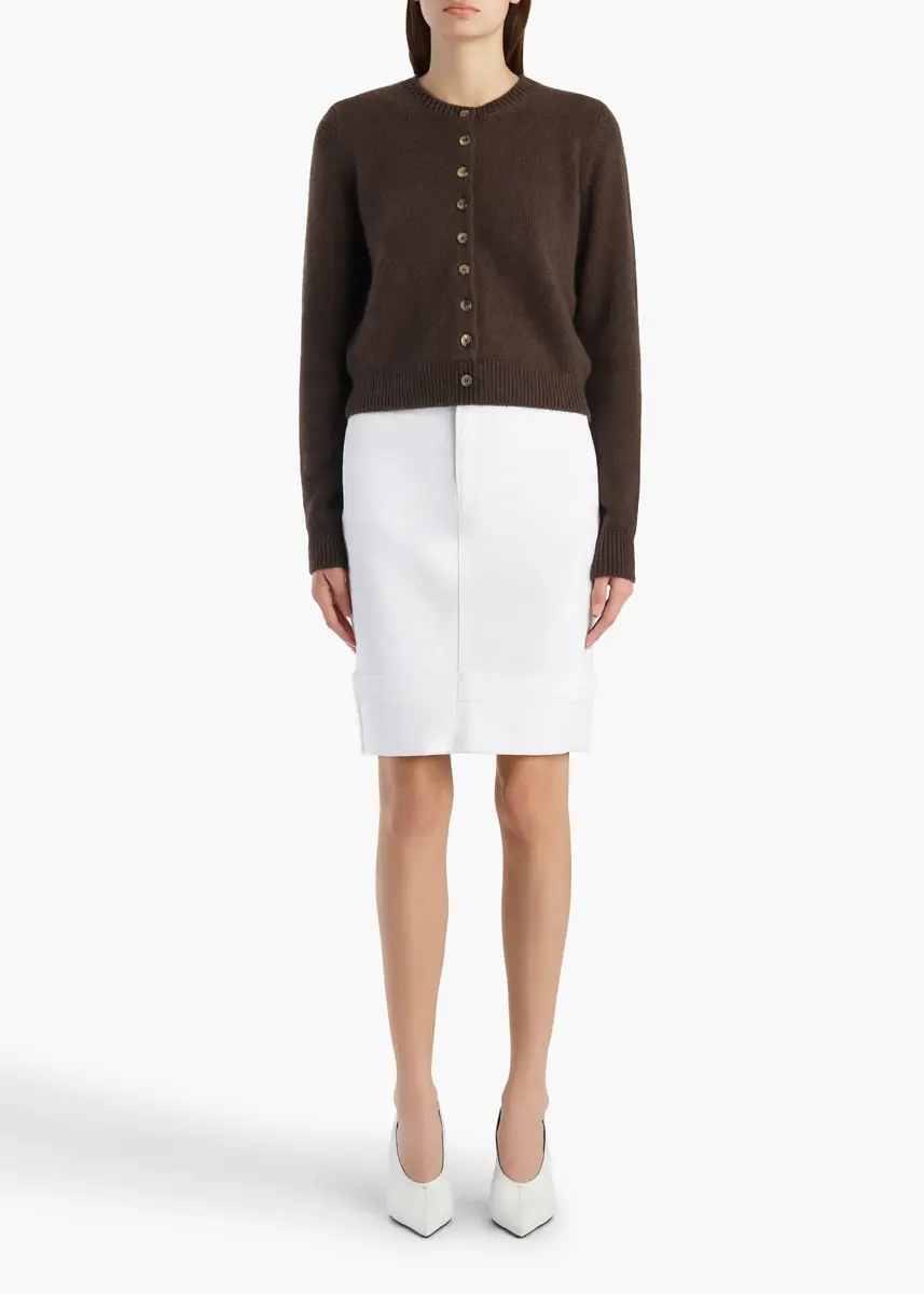 Khaite Everheart Cardigan In Coffee | Thumbnail 2 Khaite Everheart Cardigan In Coffee | Thumbnail 2